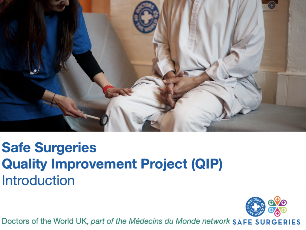 QIP intro slide Safe Surgeries
